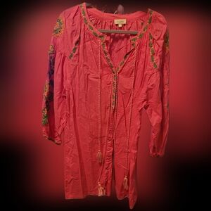 49-Velzera Hot pink cardigan/dress